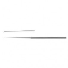 Barbara Micro Ear Needle Angled 25° Stainless Steel, 16 cm - 6 1/4" Tip Size 1.0 mm